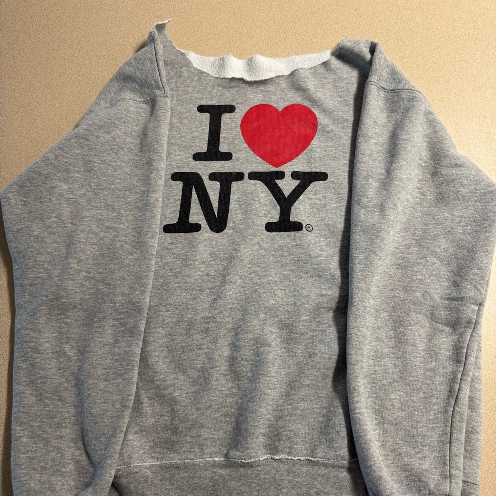 Gray I Love NY Sweater